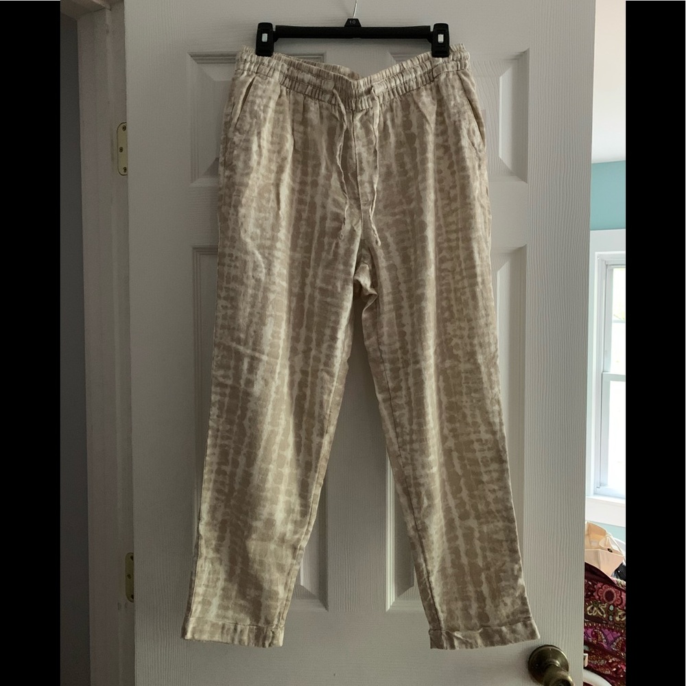 Linen blend pants